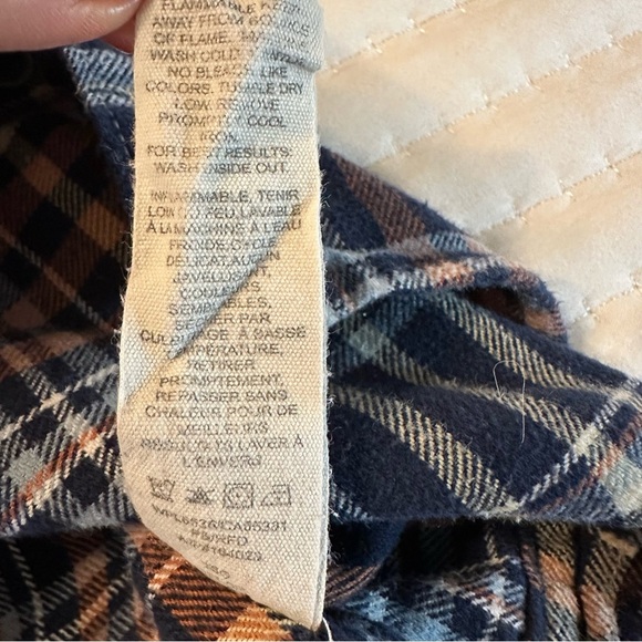 Vintage Woolrich Pemberton Flannel Dark Blue Size M(c3 - Picture 9 of 10